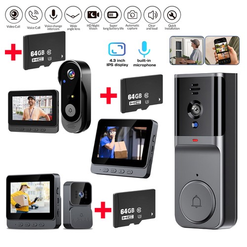 Wireless video doorbell - doorbell, door