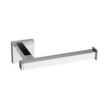 Toilet Roll Holder Wall Mounted Modern Chrome Square Toilet Tissue Accessory