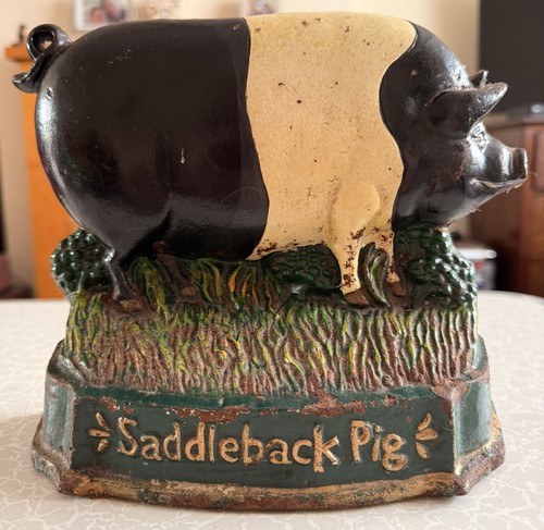 Vintage cast iron painted - cast,