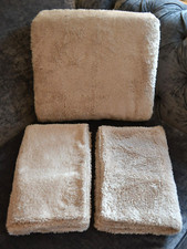 NEXT DOUBLE FLEECE DUVET COVER NATURAL SUPERSOFT BEDSET D79 NEW