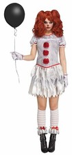 Womens Carnevil Scary Clown