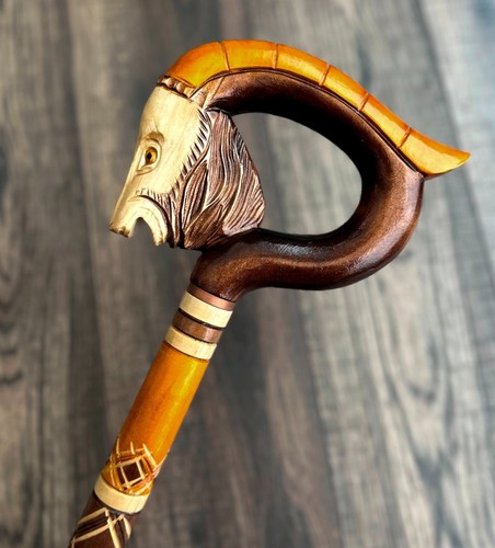 Goat walking stick - goat,