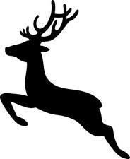 Christmas Leaping Stag Vinyl