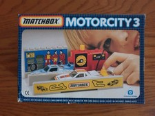 Vintage Matchbox Motorcity 3 Pit Stop Set, Used Some Damage, c1986