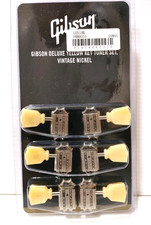 Gibson PMMH-050 Deluxe Yellow Key Tuner Set Vintage Nickel Cruson Style 14:1