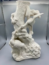 Vintage Blanc de Chine Vase Dehua Porcelain 9" High 5" Wide