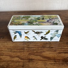 Vintage Tin 1995 Cadbury's Chocolate Finger British Bird Collectable Metal Empty