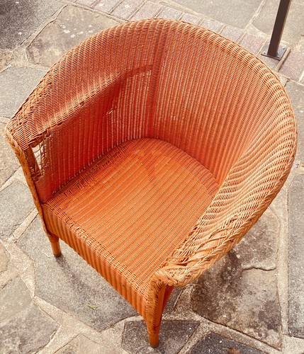 Vintage lloyd loom chair dated - loom,