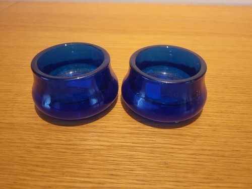 Set blue glass - of, 2