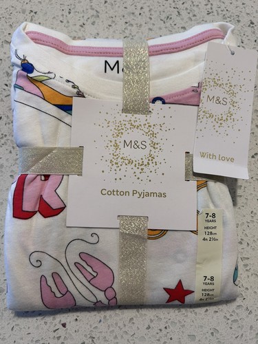 Girls cotton christmas - m&s,
