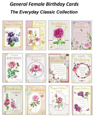 General female birthday - female, cards