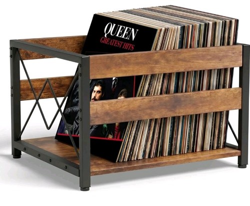 Vinyl record storage crate - vinyl,