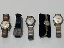 Vintage Swiss Wristwatch Lot – Ardan, Derrick, Aero, Renown, Inventic – Untested