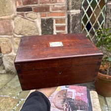 Large Vintage Wooden Cheat Box