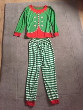 Green Elf Pyjama Set Size M