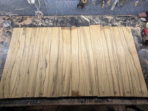 Brown ebony fretboard blanks - brown,