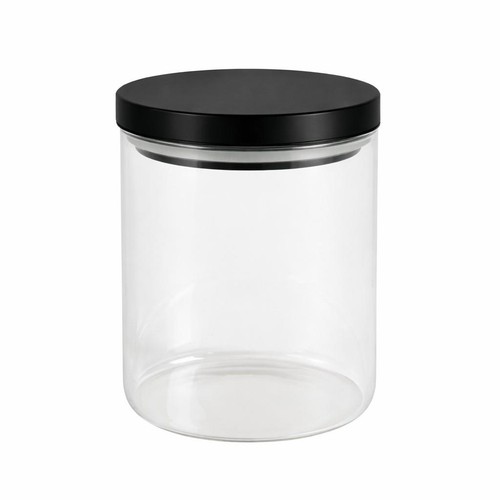 Clear glass cylinder storage - clear,