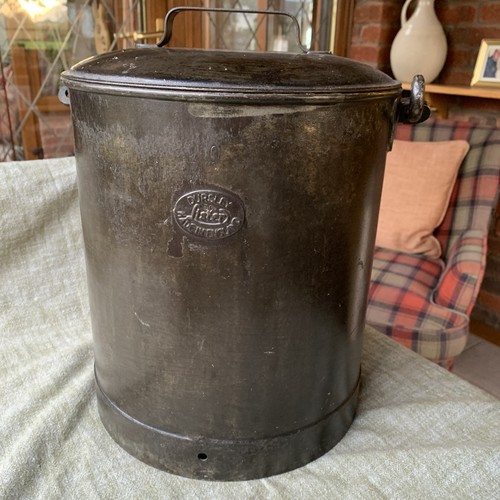 Large antique steel - steel, round