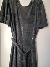 ???LADIES BNWT Black sequin jumpsuit size 22  by Peacocks Cruise, Party