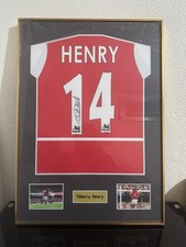 ⚽Signed Thierry Henry Arsenal Shirt Print Framed  - ⚡ Fast Delivery📦