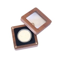 Wooden Single Coin Display Box