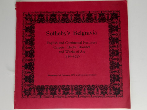 Sotheby belgravia 1972 - sotheby,