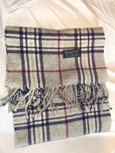 Burberrys 100 lambswool plaid - 100%,