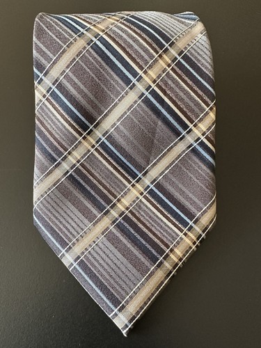 Men tie blue gold grey - men's, blue/gold/grey