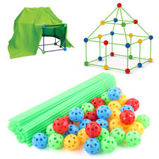 175Pcs Build Your Own Den Set Kit Children DIY Tent DIY Play House Kids Tents