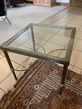 A Stylish and Fashionable Brass and Glass End or Coffee Table