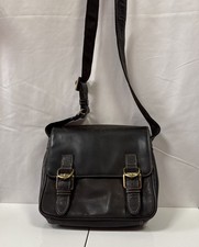 Visconti London Real Leather Dark Brown Satchel