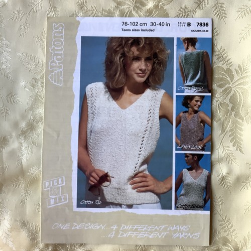 Patons knitting pattern 7836