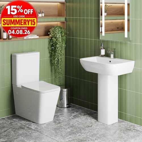 Bathroom suite close coupled - close,