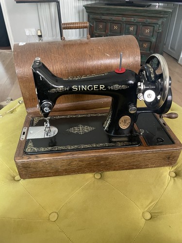 Antique singer 99k hand - antique, crank