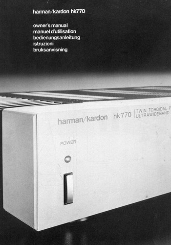Harman kardon hk770 - harman, receiver