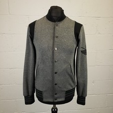 Adidas Originals Alyasha Varsity Jacket XS Mens Bomber Baseball Grey