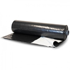 VBS - Silage Tarp 6 mil Black/White Plastic Sheeting - Choose Your Size