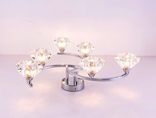 Next modern light - 5-light, chrome
