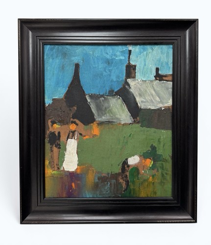 Vibrant framed large acrylic - vibrant,