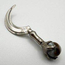 Antique claw ball bookmark - claw, &
