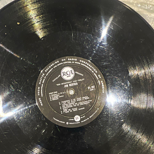 Jim reeves rca high fidelity - reeves,