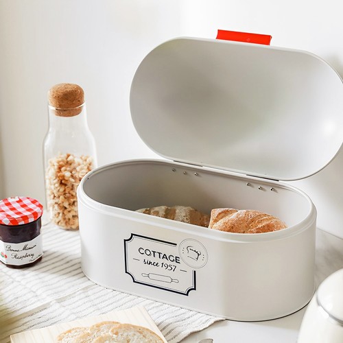 Oval metal bread - bread, box