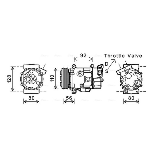 Air con compressor for mini - air,