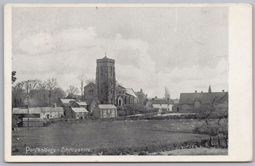 Pontesbury church and village - pontesbury,