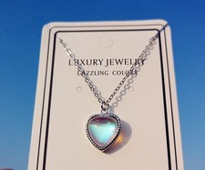 Heart Moonstone Pendant 925