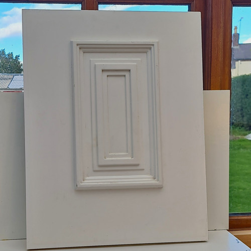 Pvc door panel white size - door,