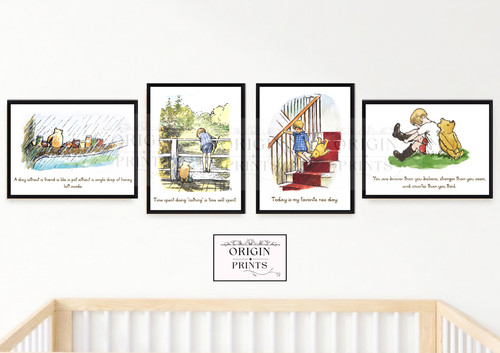 Winnie the pooh prints - pooh, set