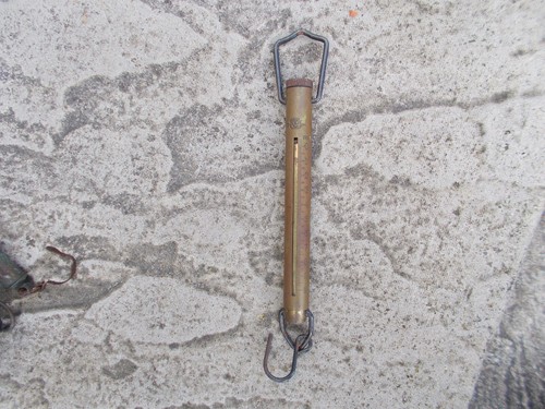 Vintage salter brass spring - vintage,