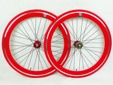 NOLOGO  Single Speed wheelsets Fixed Fixie 700c flip-flop hub Wheelsets RED