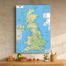 UNITED KINGDOM MAP POSTER